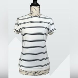 Tahari .Striped Black and White Women's Top. Size S/P